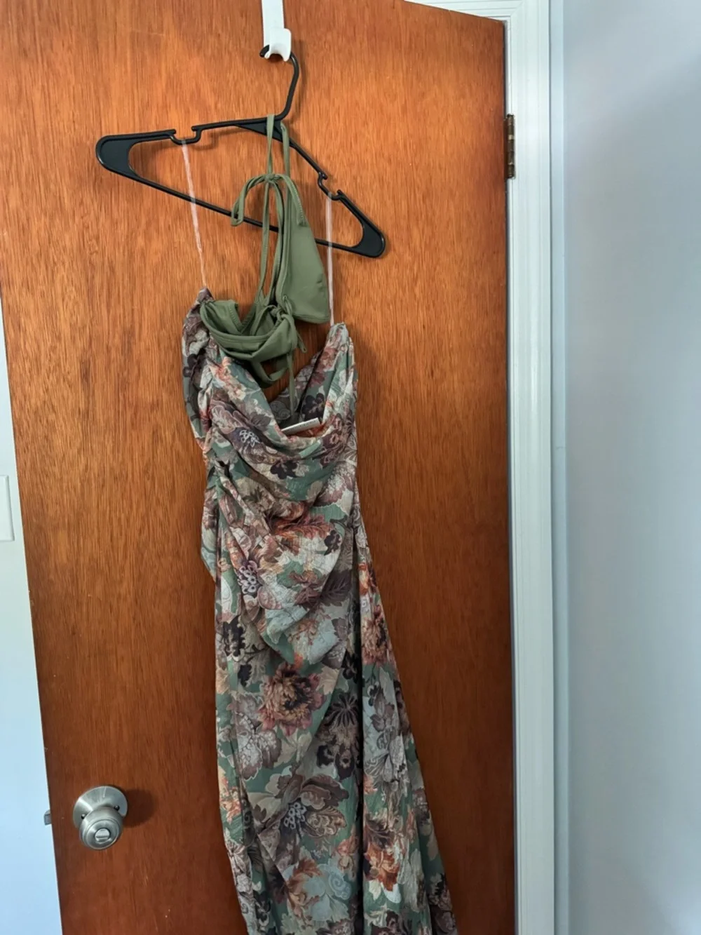Peppermayo Overgrown Maxi Dress - Olive Multi Floral - Picture 2 of 3